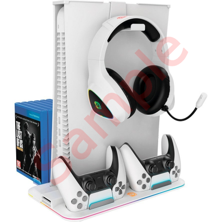 Canyon CS-5 RGB PS5 Charge Cooling Stand (CND-CSPS5W) White - фото 1