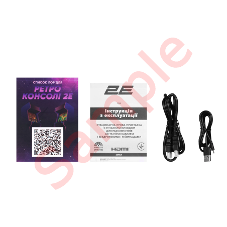 Portable Game Console 2E 16bit HDMI (2 Wireless Gamepads, 913 Games) - фото 8